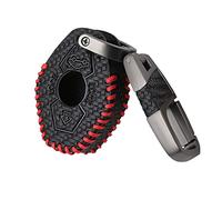 Otai Estuche Para Llaves de Coche de Cuero de Fibra de Carbono Cubrir Llavero sin Llave para bmw E38 E39 E46 E83 3 5 7 Serie X3 X5 Z3 Z4 2 Botones