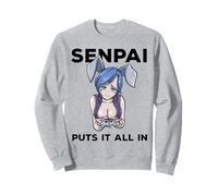 Otaku Ahegao Poker Ecchi Etchi Hentai Lascivo Senpai Waifu Regalo Sudadera