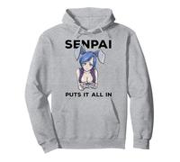 Otaku Ahegao Poker Ecchi Etchi Hentai Lascivo Senpai Waifu Regalo Sudadera con Capucha