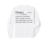 Otaku Diccionario Definición Anime Manga Japón Meme ON Back Sudadera