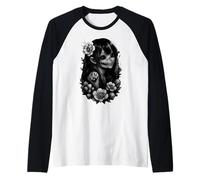 Otaku Manga Horror Japonés Estética Espeluznante Anime Gótico Camiseta Manga Raglan