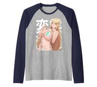 Otaku Summer Kawaii Beautiful Lewd Waifu Manga JA251007V02 Camiseta Manga Raglan