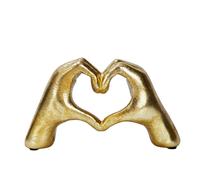 Otartu Heart Hands Sculpture Gold Living Room D?
