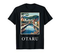 Otaru Japón Canal City Diseño de Viajes costeros Camiseta