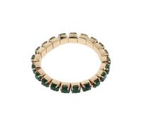OTAZU Alice Ring Gold And Emerald Green Talla: OS | Anillos Outlet | Mujer | Amarillo