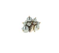 OTAZU Ultimate Pearl Ring Grey Talla: OS | Anillos Outlet | Mujer | Blanco