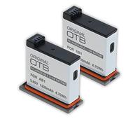 OTB Powered by Mertrado - Batería para cámara DJI Osmo Action (CP.OS.0000020.01) (2 unidades, compatible con AB1, P01, PT1, iones de litio, incluye 2 cajas protectoras para batería y tarjeta MicroSD