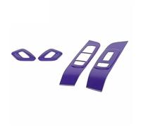OTBEHUWJ Accesorios Decoración Auto Para Dodge Para Challenger 2015 2016 2017 2018+ Cubierta Manija Puerta Interior Panel Control Interruptor Elevación Ventana (Purple)