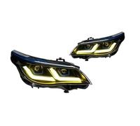 OTBEHUWJ Faros Delanteros Para E60 523i 530i 2003-2010 DRL, Luces De Carretera Proyectores LED Tipo Ojo Ángel(Amarillo,LHD,2007-2010)