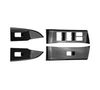 OTBEHUWJ Para ISUZU Para D-MAX Para MU-X 2012 2013 2014 2015 2016 2017 2018 2019 4 Piezas De Cubierta Del Panel Del Botón Del Interruptor Ajuste Elevalunas (Right hand drive)