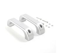 OTBEHUWJ Para Land Rover Para Defender Para Defender 90 110 2004 2005 2006 2007 2008 2009-2018 Accesorios Para Molduras Manijas Puertas Interiores Automóviles (Plata)