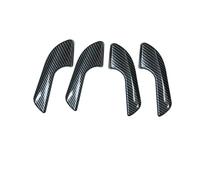 OTBEHUWJ Pegatinas Para Coche Accesorios Interiores Molduras Para Alfa Para Romeo Para Giulietta Manija Interior De La Puerta Decoración Carcasa Protectora (Carbon style-4pcs)