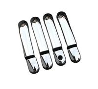 OTBEHUWJ Tiradores Exteriores Para Nissan Para Marzo Para Micra K12 Para Tiida C11 2003-2010 Embellecedores De Las Manijas Exteriores De Las Puertas Repuestos Coche(Silver no button)