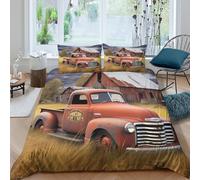 OTBSDNKZZ American Countryside Funda de Edredón Microfibra 3 Piezas Impresión 3D Cierre de American Countryside Funda Edredon Fundas de Almohada Transpirable Suave for jóvenes Single（140x200cm）