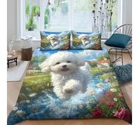 OTBSDNKZZ Cartoon Whimsical Style Funda de Edredón Microfibra 3 Piezas Impresión 3D Cierre de Dibujo Animado Whimsical Estilo Funda Edredon Fundas de Almohada Lavables for Familia Single（135x200cm）