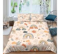 OTBSDNKZZ Cute Whimsical Design Funda Edredon Microfibra 3 Piezas Compuesto Impresión 3D Cierre de Cute Whimsical diseño Funda de Edredón Fundas de Almohada Antibacteriana for niña Double（200x200cm）