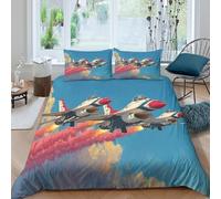 OTBSDNKZZ Dynamic Aerial Funda de Edredón Microfibra 3 Piezas Impresión 3D Cierre de Cremallera Oculta Dynamic Aerial Funda Edredon Fundas de Almohada Transpirable Suave for jóvenes Single（135x200cm）