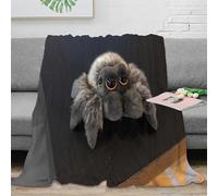 OTBSDNKZZ Estampado 3D Bonito Plush Spider Manta de Cama Microfibra Ropa de Cama esponjosa y cálida Suave Toy Design Manta de sofá Lavable para Regalos de Bienvenida a casa 50x60inch(127x152cm)