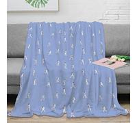 OTBSDNKZZ Estampado 3D Cricket Players Action Manta de Oficina Microfibra Ropa de Cama cálida y Suave Sport ilustracion Manta de Viaje compacta Anti-Bolitas para Uso versátil 40x50inch(100x130cm)