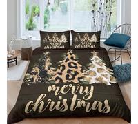 OTBSDNKZZ Festive Leopard Print Funda de Edredón Microfibra 3 Piezas Impresión 3D Cierre de Festive Leopard Print Funda Edredon Fundas de Almohada Lavables Transpirable for niños Single（135x200cm）