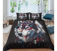 OTBSDNKZZ NativeStyleDesign Funda Edredon Microfibra 3 Piezas Impresión 3D Cierre de NativeStyleDesign Funda de Edredón Fundas de Almohada Antialérgica Transpirable for Ancianos Single（140x200cm）