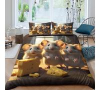 OTBSDNKZZ Whimsical Cartoon Funda de Edredón Microfibra 3 Piezas Compuesto Impresión 3D Cierre de Whimsical Dibujo Animado Funda Edredon Fundas de Almohada Suave for niños y niñas Double（200x200cm）