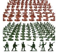 Otbushit 200 Uds. Figuras de acción de Soldados de Juguete Mixtos de Hombres del ejército de plástico 12 Modelos Juego imaginativo para niños de 3 años en adelante