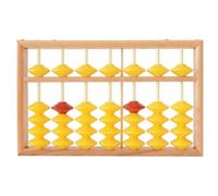Otbushit Ábaco de Madera para niños Matemáticas 7 Varillas Ábaco de Aula con Cuentas Antideslizantes y Cuerda Colgante para Maestros para la Escuela Primaria