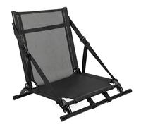 Otbushit Asiento Plegable para Kayak con Respaldo, Asiento portátil para Tabla de Remo con Marco de Aluminio y Malla, se Adapta a Barcos de Pesca y Barcos de Deriva, Negro