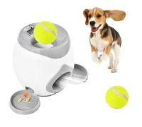 Otbushit Juguetes interactivos para Perros, Lanzador automático de Bolas para Perros, dispensador no eléctrico de golosinas para con Juguete de plástico con Resorte