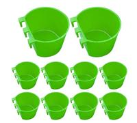 Otbushit Paquete de 10 comederos para Pollos Colgantes, Vasos de Agua para Pollos de 8 oz, comedero para pájaros Colgante para Jaula, Cuencos para Conejos para Palomas, periquitos, Aves de Corral co
