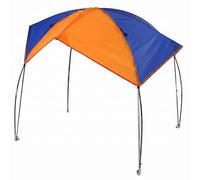 Otbushit Toldo Plegable portátil para Kayak, sombrilla para Barco, Apto para Botes inflables y Kayaks de PVC, Azul y Naranja, 77 × 61 Pulgadas