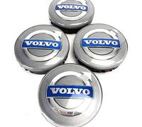 OTCPP 4Pcs Coche Rueda Tapas Centrales para Volvo V40 V60 S60 S80 XC60 XC90 64mm, Tapas de buje Tapas Centro Tapacubos Tapas Centro Cubo Coche Tapas Llantas Accesorios