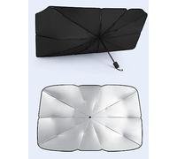OTCPP Parasol Coche Delantero para Toyota Land Cruiser J300 2021 2022 2023, Parasol para Parabrisas de Coche, Plegable Protección UV y Aislamiento Térmico, Parasol para Coche,125 * 65cm