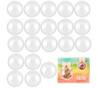 OTCRAFT 20 cúpulas 3D dimensionales de 1-1/4 pulgadas para añadir dimensiones a tarjetas de coctelera, cubiertas de ventana plásticas para hacer tarjetas, manualidades hechas a mano, funda