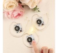 OTCRAFT 3 luces creativas de halo fáciles y fáciles de luces para hacer tarjetas de Navidad, decoración de álbumes de recortes, unidades de iluminación autoadhesivas con LED blanco cálido (sin