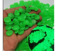 OTCRAFT 600 piedras que brillan en la oscuridad, piedras afrutadas, decoración de jardín, decoración de acera, piedra luminosa decorativa