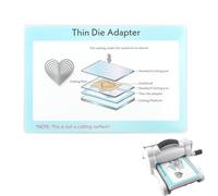 OTCRAFT Adaptador de troquelado fino para máquina de troquelado; almohadilla adaptadora estándar de plástico PC para troqueles de oblea finos, aumenta la capacidad de corte, adaptador de placa de