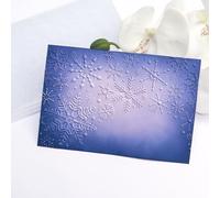 OTCRAFT Carpeta de grabado en relieve 3D para hacer tarjetas, patrón de copo de nieve, textura de plástico transparente que se desvanece, plantilla para álbumes de recortes, cartulina, álbumes,