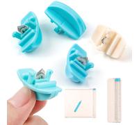 OTCRAFT Juego de 4 cuchillas de repuesto para recortadora de papel, 3 cuchillas de corte azul y 1 blanca con diseño de seguridad automática para recortadora, cortador de papel A4, recambio de hoja de