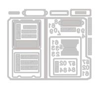 OTCRAFT Troqueles de troquelado para hacer tarjetas, álbumes de recortes, plantilla de metal, molde para manualidades de papel