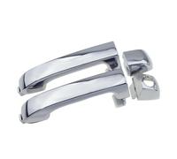 OTDQS 2 Manijas Cromadas Puerta Exterior Delantera Trasera Izquierda Derecha Per Hyundai Per Veracruz 3.8L 2007 2008 2009-2012 Reemplazo(2 Pcs Front LH RH)
