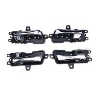 OTDQS Juego 4 Manijas Interiores Para Puertas Coche Delanteras Traseras Izquierda Derecha Cromadas Negras Para Hyundai Para Sonata Reemplazo(Chrome 2.0L 2.4L 2011-2014)