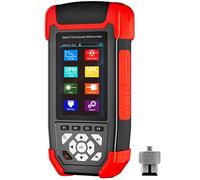 OTDR Fiber Optic Tester SM 1310/1550nm 24dB/22dB, Multi-Function Tester OPM/OLS/RJ45 Test/Event Map/VFL Test Rang 10m-60Km Compatible with SC FC ST APC Adapters for Fiber Optic Testing