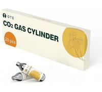 OTE Máquina portátil para hacer agua con gas - Máquina para hacer refrescos para uso personal, tamaño compacto de CO2, máquina de agua carbonatada sin electricidad, botella de PET- CO2_8G-20PCS