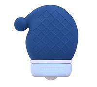 otella de agua fría y caliente, 310ml, portátil, calentador de mano, botella de agua de silicona suave, bolsa de agua caliente a prueba de fugas, tema de Navidad, cuello cálido al aire libre p Azu