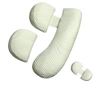 Oternal Almohada de embarazo para mujeres embarazadas, almohada corporal suave para embarazo, apoyo para espalda, caderas, piernas, almohada de maternidad con funda de almohada desmontable y ajustable