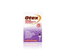 Otex - Gotas para los oídos de bicarbonato de sodio para la cera de los oídos endurecida, frasco de 10 ml con aplicador de cuentagotas