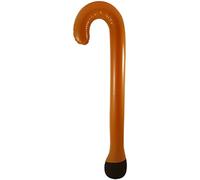 Other - Bastón Hinchable de 90 cm para Paseo, Fiesta, Bautizo, Gadget Vestido, marrón, 90 cm