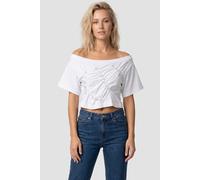 & Other Stories Almira Jersey Top White Talla: XS | Camisetas de Seda Outlet | Mujer | Blanco